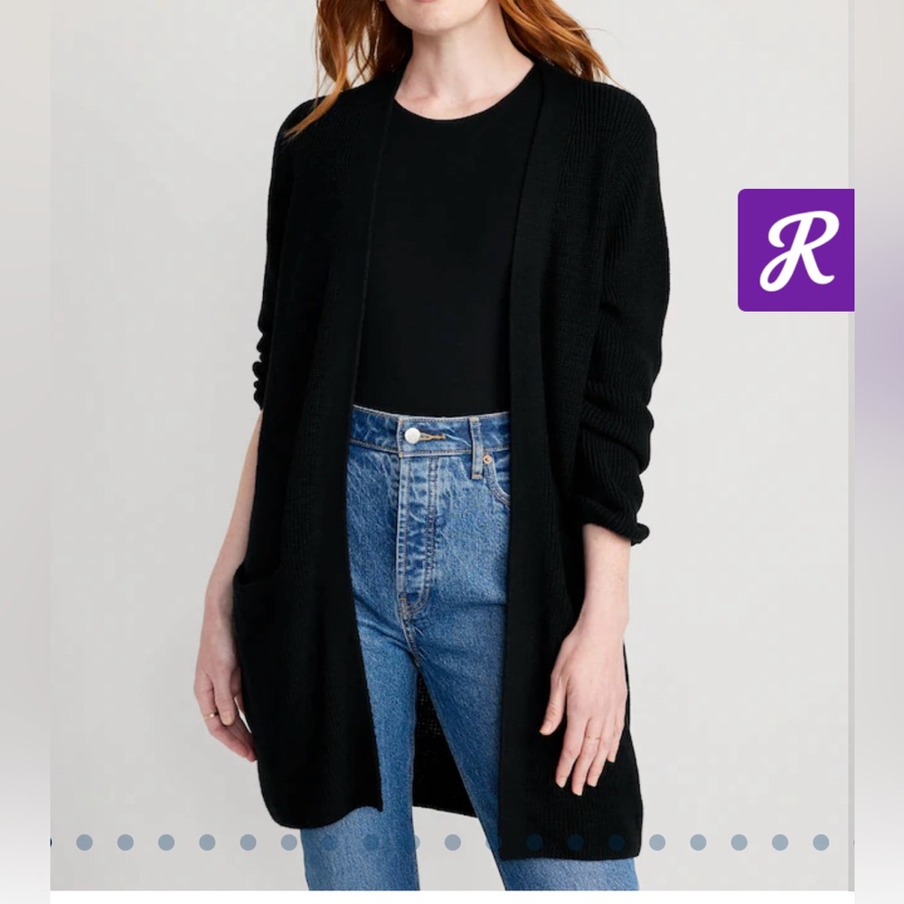 Black cardigan